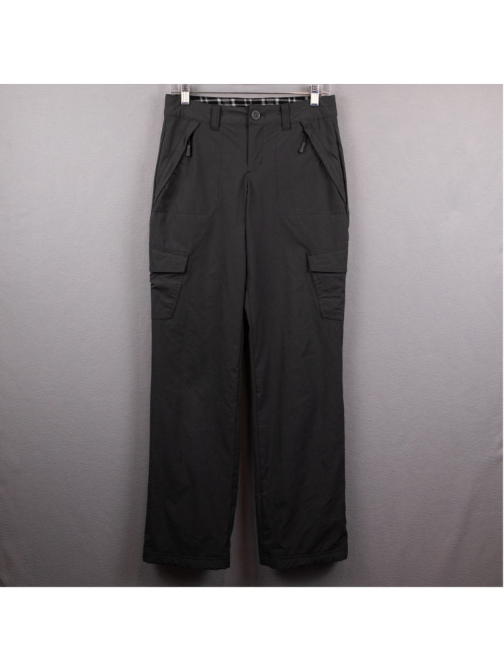 Eddie Bauer Polar Fleece line grey cargo pants-2